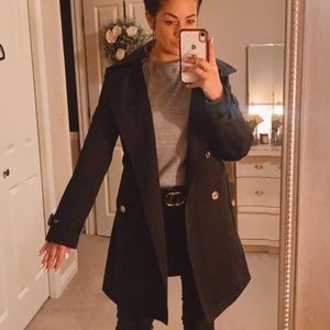 Michael Kors black trench with removable lining